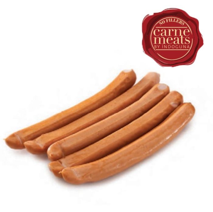 Frozen Cooked Veal Bratwurst Sausage, Natural Casing | 100g | 1kg