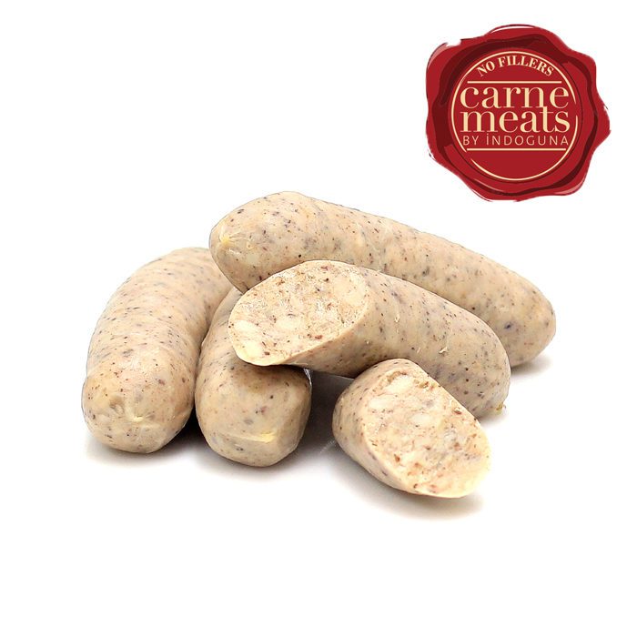 Frozen Raw Coarse Chicken Sausage, Natural Casing | 35g | 1kg