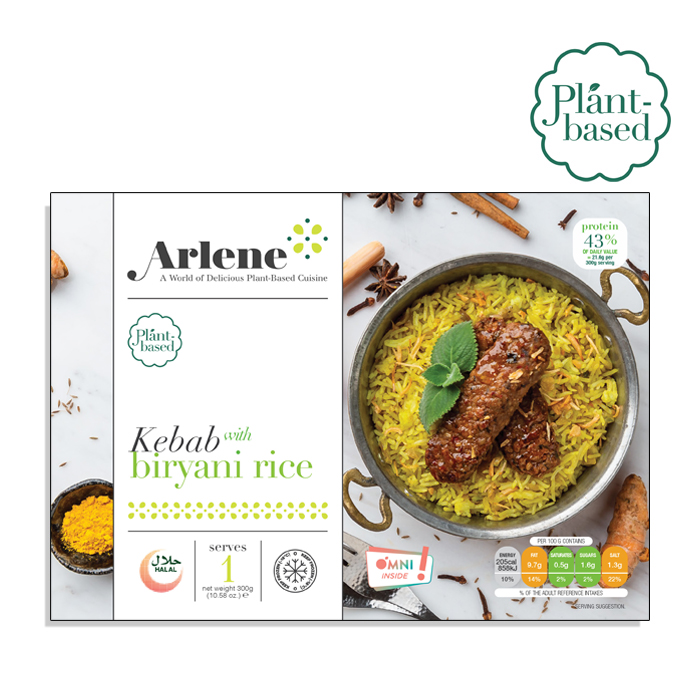 Frozen Plant Based Kebab with Biryani Rice 300g